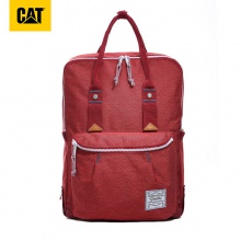 CAT卡特双肩包休闲运动学生书包潮流时尚书包大容量休闲运动包红色
