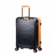 CAT卡特拉杆箱纯PC材质旅行箱时尚双拼色大容量行李箱黄色28英寸